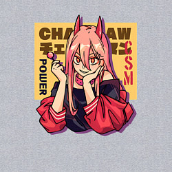 Свитшот хлопковый мужской Пауэр c леденцом, цвет: меланж — фото 2