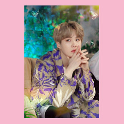 Свитшот хлопковый мужской Handsome Yoongi, цвет: светло-розовый — фото 2