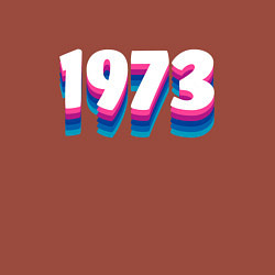 Свитшот хлопковый мужской Made in 1973 vintage art, цвет: кирпичный — фото 2