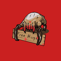 Свитшот хлопковый мужской Hugs from crab, цвет: красный — фото 2