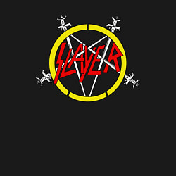 Свитшот хлопковый мужской Slayer rock music, цвет: черный — фото 2
