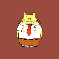 Свитшот хлопковый мужской Губка Тоторо, цвет: кирпичный — фото 2