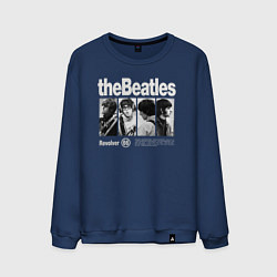 Свитшот хлопковый мужской The Beatles rock, цвет: тёмно-синий