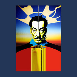 Свитшот хлопковый мужской Salvador Dali: Fantasy Art, цвет: тёмно-синий — фото 2