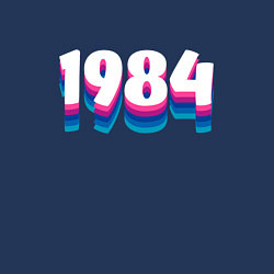 Свитшот хлопковый мужской Made in 1984 vintage art, цвет: тёмно-синий — фото 2