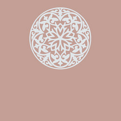 Свитшот хлопковый мужской Мандала восточная, цвет: пыльно-розовый — фото 2