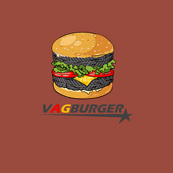 Свитшот хлопковый мужской VAGburger tyres, цвет: кирпичный — фото 2