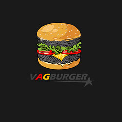 Свитшот хлопковый мужской VAGburger tyres, цвет: черный — фото 2