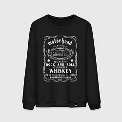 Свитшот хлопковый мужской Motorhead в стиле Jack Daniels, цвет: черный