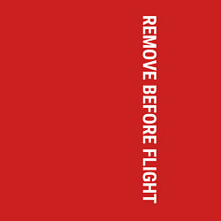 Свитшот хлопковый мужской Remove before flight, цвет: красный — фото 2