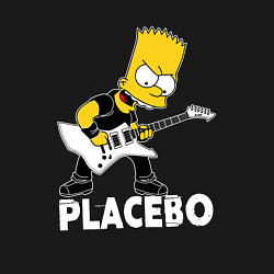 Свитшот хлопковый мужской Placebo Барт Симпсон рокер, цвет: черный — фото 2