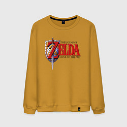 Свитшот хлопковый мужской The Legend of Zelda game, цвет: горчичный