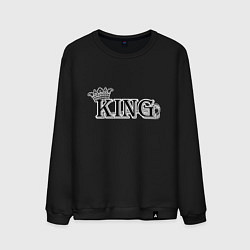 Свитшот хлопковый мужской Для него KING BLACK, цвет: черный