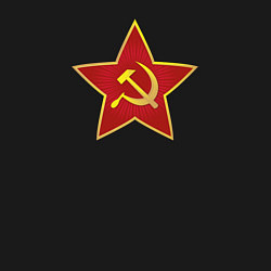 Свитшот хлопковый мужской СССР звезда, цвет: черный — фото 2