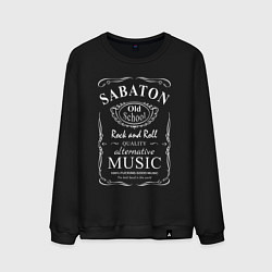 Свитшот хлопковый мужской Sabaton в стиле Jack Daniels, цвет: черный