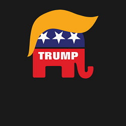Свитшот хлопковый мужской Trump elephant, цвет: черный — фото 2