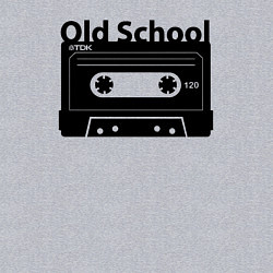 Свитшот хлопковый мужской Old school music, цвет: меланж — фото 2