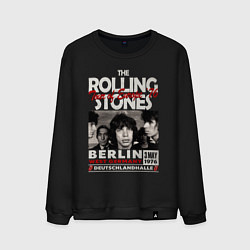 Свитшот хлопковый мужской The Rolling Stones rock, цвет: черный