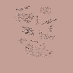 Свитшот хлопковый мужской Математик, цвет: пыльно-розовый — фото 2