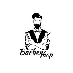 Свитшот хлопковый мужской Barbershop, цвет: белый — фото 2