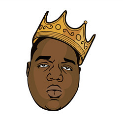 Свитшот хлопковый мужской Notorious B I G, цвет: белый — фото 2