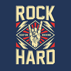 Свитшот хлопковый мужской Хард-рок, цвет: тёмно-синий — фото 2