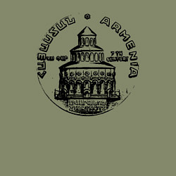 Свитшот хлопковый мужской Armenia mood, цвет: авокадо — фото 2