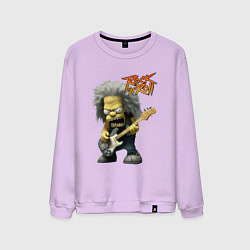 Свитшот хлопковый мужской Rock Simpsons style, цвет: лаванда