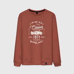 Свитшот хлопковый мужской Я классический 1971, цвет: кирпичный