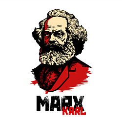 Свитшот хлопковый мужской Karl Marx - 3 цвета, цвет: белый — фото 2