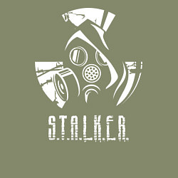 Свитшот хлопковый мужской STALKER противогаз, цвет: авокадо — фото 2