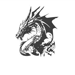 Свитшот хлопковый мужской Скандинавский дракон викингов, цвет: белый — фото 2