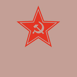 Свитшот хлопковый мужской USSR star, цвет: пыльно-розовый — фото 2