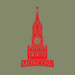 Свитшот хлопковый мужской Kremlin Moscow, цвет: авокадо — фото 2