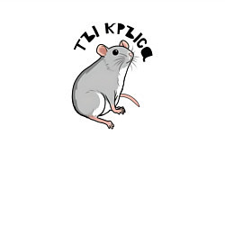 Свитшот хлопковый мужской Парные: ты крыса, цвет: белый — фото 2