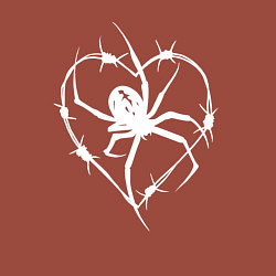 Свитшот хлопковый мужской Spider love, цвет: кирпичный — фото 2