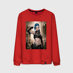 Свитшот хлопковый мужской Jinx model, цвет: красный