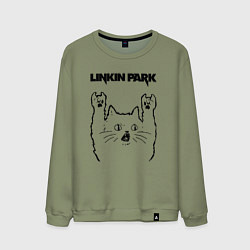 Мужской свитшот Linkin Park - rock cat