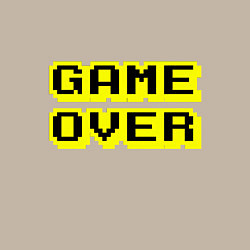 Свитшот хлопковый мужской Черно-желтый конец игры, цвет: миндальный — фото 2