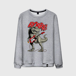 Свитшот хлопковый мужской Rock T Rex, цвет: меланж