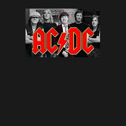 Свитшот хлопковый мужской AC DC metal, цвет: черный — фото 2