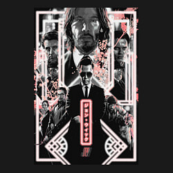 Свитшот хлопковый мужской John Wick Chapter four poster, цвет: черный — фото 2