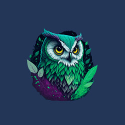 Свитшот хлопковый мужской Изумрудная сова, цвет: тёмно-синий — фото 2