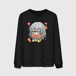 Свитшот хлопковый мужской Trailblazer, цвет: черный