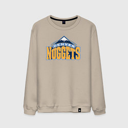 Свитшот хлопковый мужской Denver Nuggets, цвет: миндальный