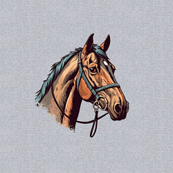 Свитшот хлопковый мужской Коняка скакуняка, цвет: меланж — фото 2