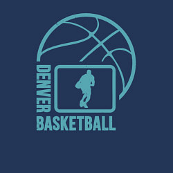 Свитшот хлопковый мужской Denver basket, цвет: тёмно-синий — фото 2