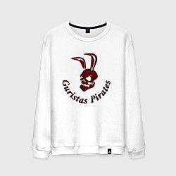 Свитшот хлопковый мужской Guristas pirates, цвет: белый