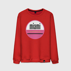 Свитшот хлопковый мужской Miaimi basketball, цвет: красный