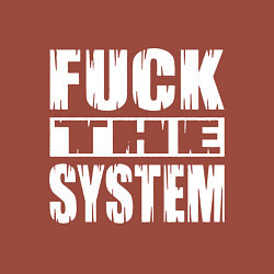 Свитшот хлопковый мужской SoD - f**k the system, цвет: кирпичный — фото 2